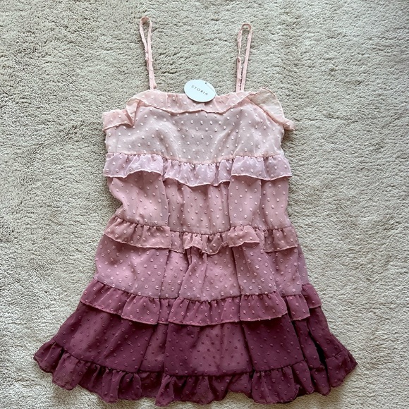 Storia boutique ombre tiered dress - Picture 3 of 4